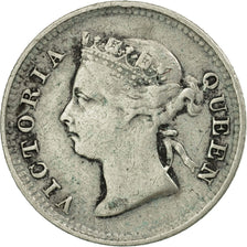 Moneta, Hong Kong, Victoria, 5 Cents, 1888, BB, Argento, KM:5