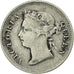 Moneta, Hong Kong, Victoria, 5 Cents, 1888, BB, Argento, KM:5
