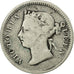 Coin, Hong Kong, Victoria, 5 Cents, 1884, VF(30-35), Silver, KM:5