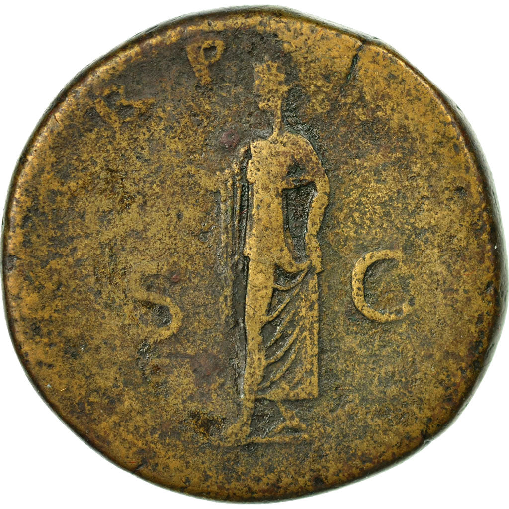 Coin, Hadrian, Sestertius, 122-125, Rome, VF(20-25), Bronze