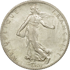 Coin, France, Semeuse, 2 Francs, 1917, Paris, MS(64), Silver, KM:845.1