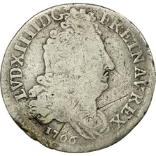 Coin, France, Louis XIV, 10 Sols aux insignes, 10 Sols-1/8 Ecu, 1706, Paris
