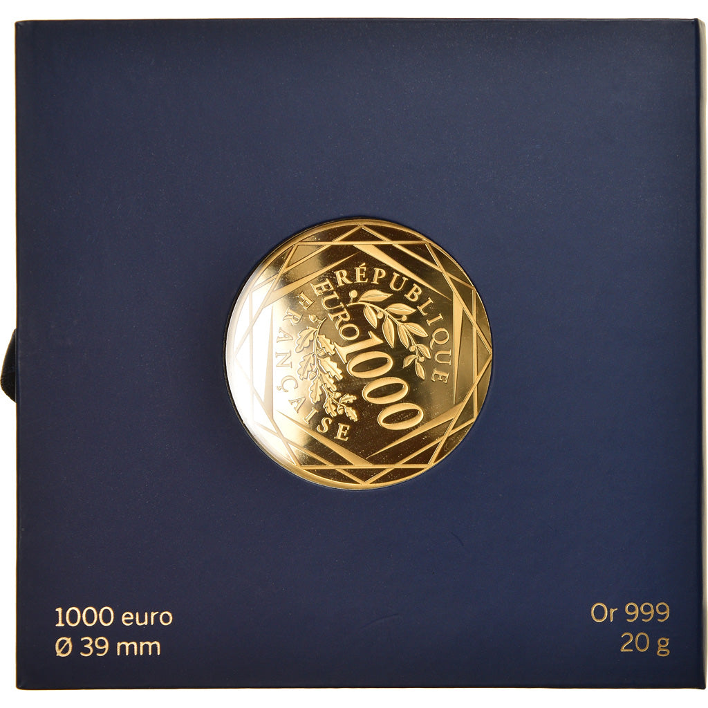 France, 1000 Euro, 2016, Paris, Coq, MS(65-70), Gold
