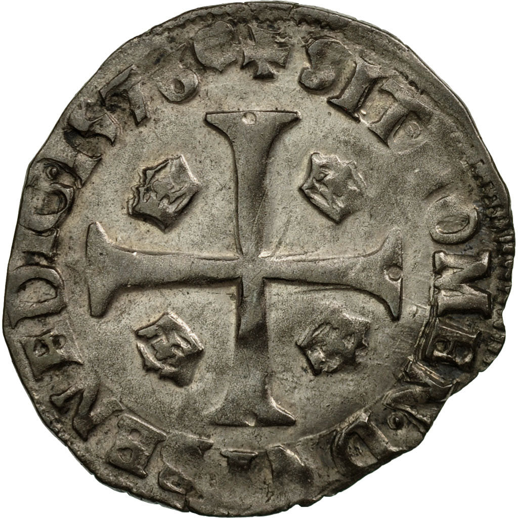 Moneta, Francia, Henri III, Douzain, 1576, Aix en Provence, MB+, Biglione