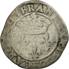 Moneda, Francia, Charles IX, Double Sol Parisis, 1570, Angers, BC+, Plata