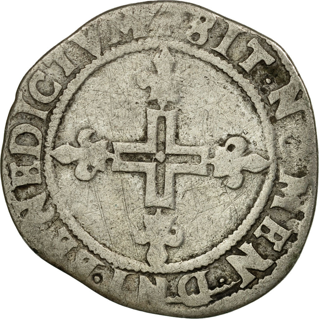 Moneta, Francia, Charles IX, Double Sol Parisis, 1570, Angers, MB, Argento