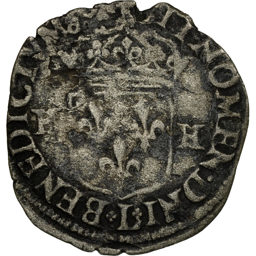 Coin, France, Henri IV, Douzain, 1594, Bayonne, VF(20-25), Billon, Sombart:4422
