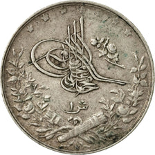 Coin, Egypt, Muhammad V, Qirsh, 1910/AH1327, Misr, EF(40-45), Silver, KM:305