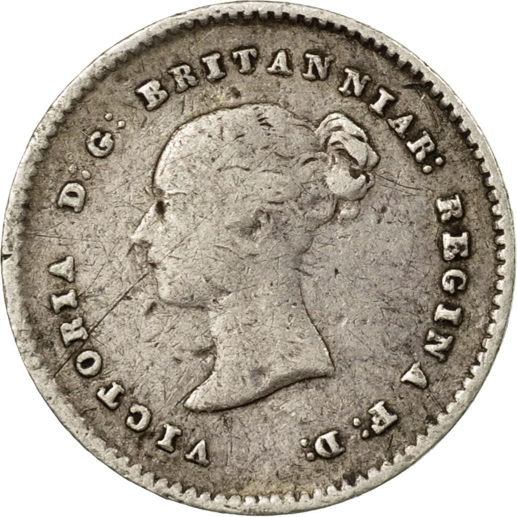 Coin, Great Britain, Victoria, 2 Pence, 1838, VF(20-25), Silver, KM:729