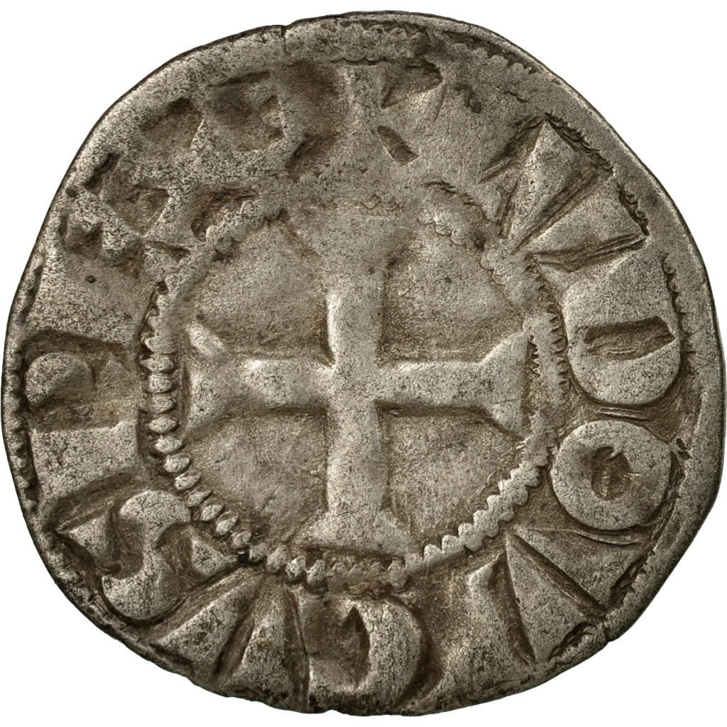 Moneda, Francia, Louis IX, Denier Tournois, MBC, Vellón, Duplessy:193