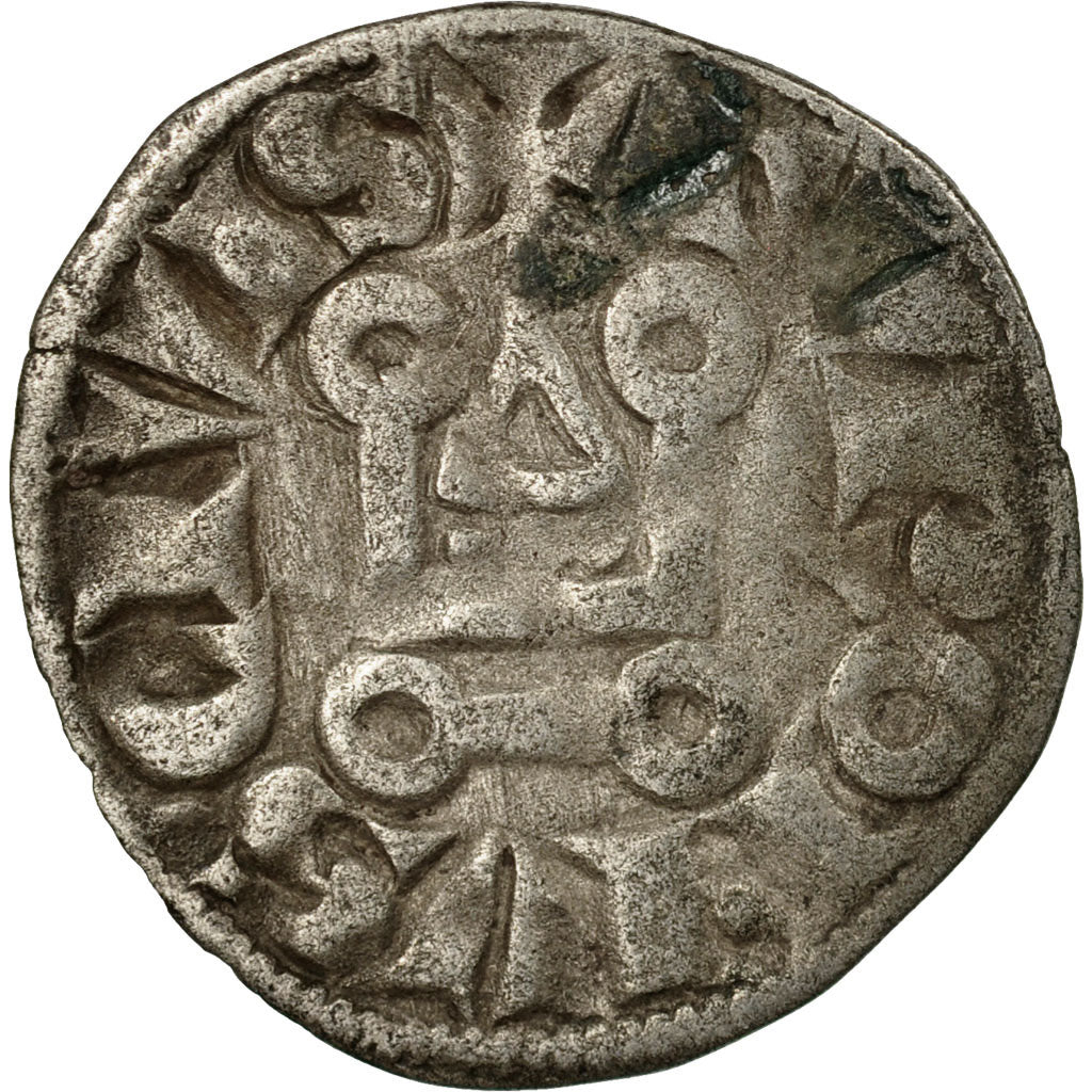 Moneda, Francia, Louis IX, Denier Tournois, MBC, Vellón, Duplessy:193