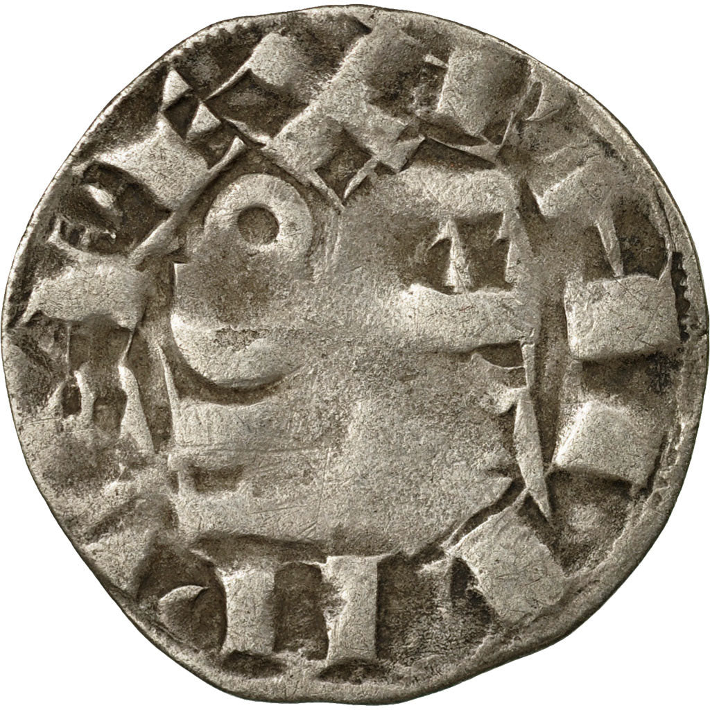 Coin, France, Philip II, Denier Parisis, Arras, VF(20-25), Silver, Duplessy:168