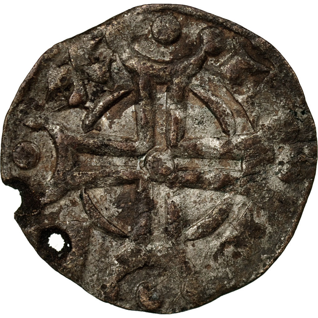 Coin, France, Raymond VI, Denarius, EF(40-45), Billon, Boudeau:785