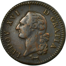 Coin, France, Louis XVI, Sol ou sou, Sol, 1782, Orléans, VF(30-35), Copper