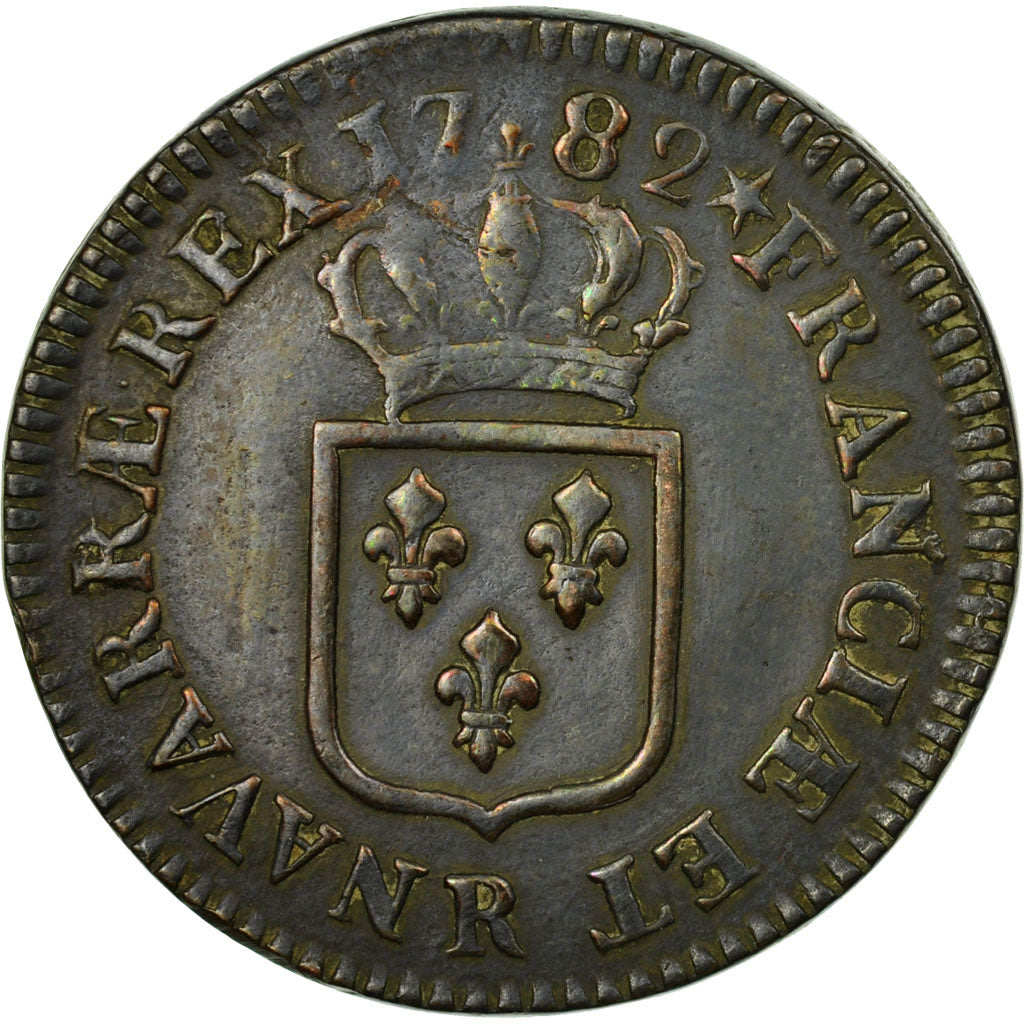 Coin, France, Louis XVI, Sol ou sou, Sol, 1782, Orléans, VF(30-35), Copper