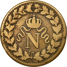 Coin, France, Napoleon I, Decime, 1815, Strasbourg, VF(20-25), Bronze