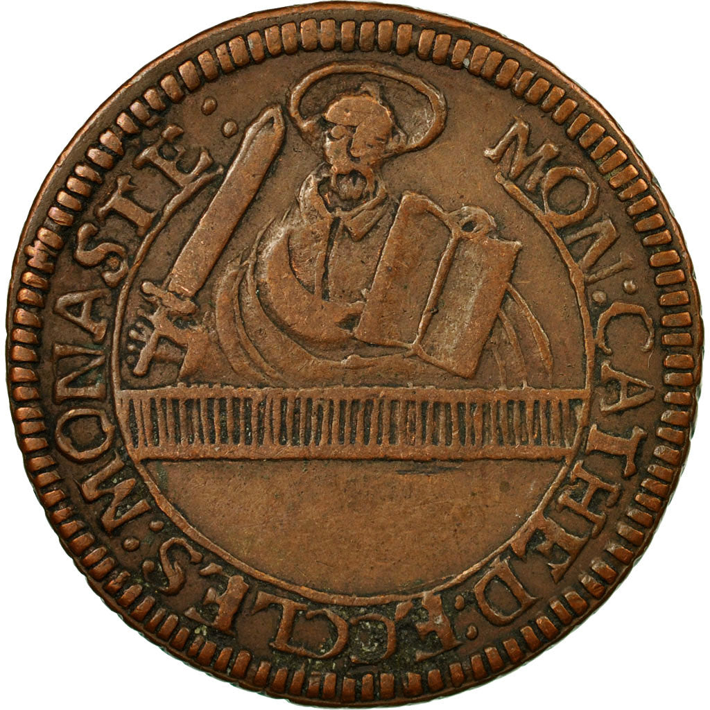Coin, German States, MUNSTER, 4 Pfennig, 1790, VF(30-35), Copper, KM:446