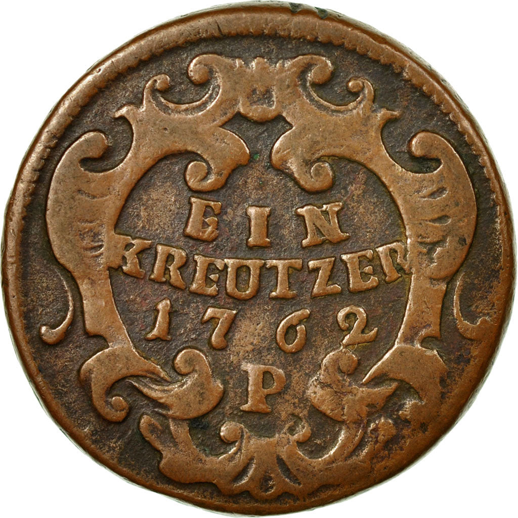 Moneta, Austria, Maria Theresa, Kreuzer, 1762, MB, Rame, KM:1993