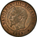 Moneta, Francja, Napoleon III, Napoléon III, 2 Centimes, 1853, Strasbourg