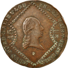 Coin, Austria, Franz II (I), 15 Kreuzer, 1807, Schmollnitz, VF(30-35), Copper