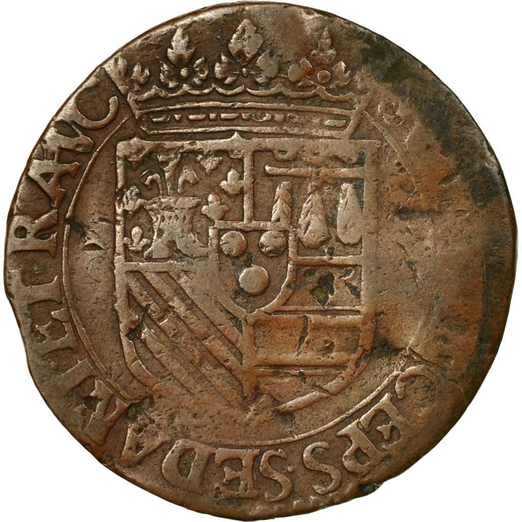 Münze, Frankreich, Ardennes, Henri de la Tour d'Auvergne, Liard, 1614