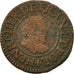 Coin, France, Henri III, Denier Tournois, 1580, Paris, VF(20-25), Copper