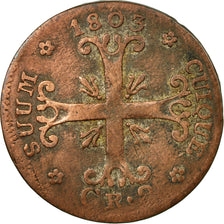 Monnaie, SWISS CANTONS, NEUCHATEL, 1/2 Batzen, 1803, Neuenburg, TB+, Billon