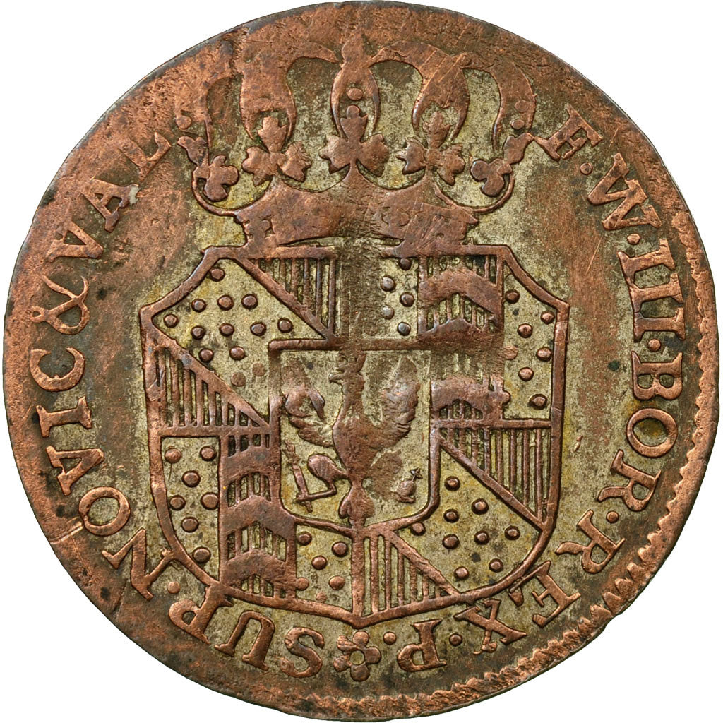 Monnaie, SWISS CANTONS, NEUCHATEL, 1/2 Batzen, 1803, Neuenburg, TB+, Billon