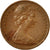 Moneda, Australia, Elizabeth II, Cent, 1974, MBC+, Bronce, KM:62