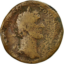 Coin, Antoninus Pius, Sestertius, 151-152, Rome, VF(20-25), Bronze, RIC:889