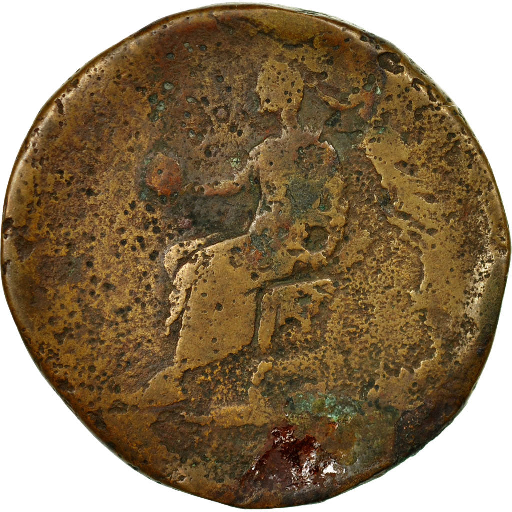 Coin, Antoninus Pius, Sestertius, 151-152, Rome, VF(20-25), Bronze, RIC:889