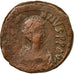 Moneda, Justinian I, Follis, 527-537, Constantinople, BC+, Cobre, Sear:158