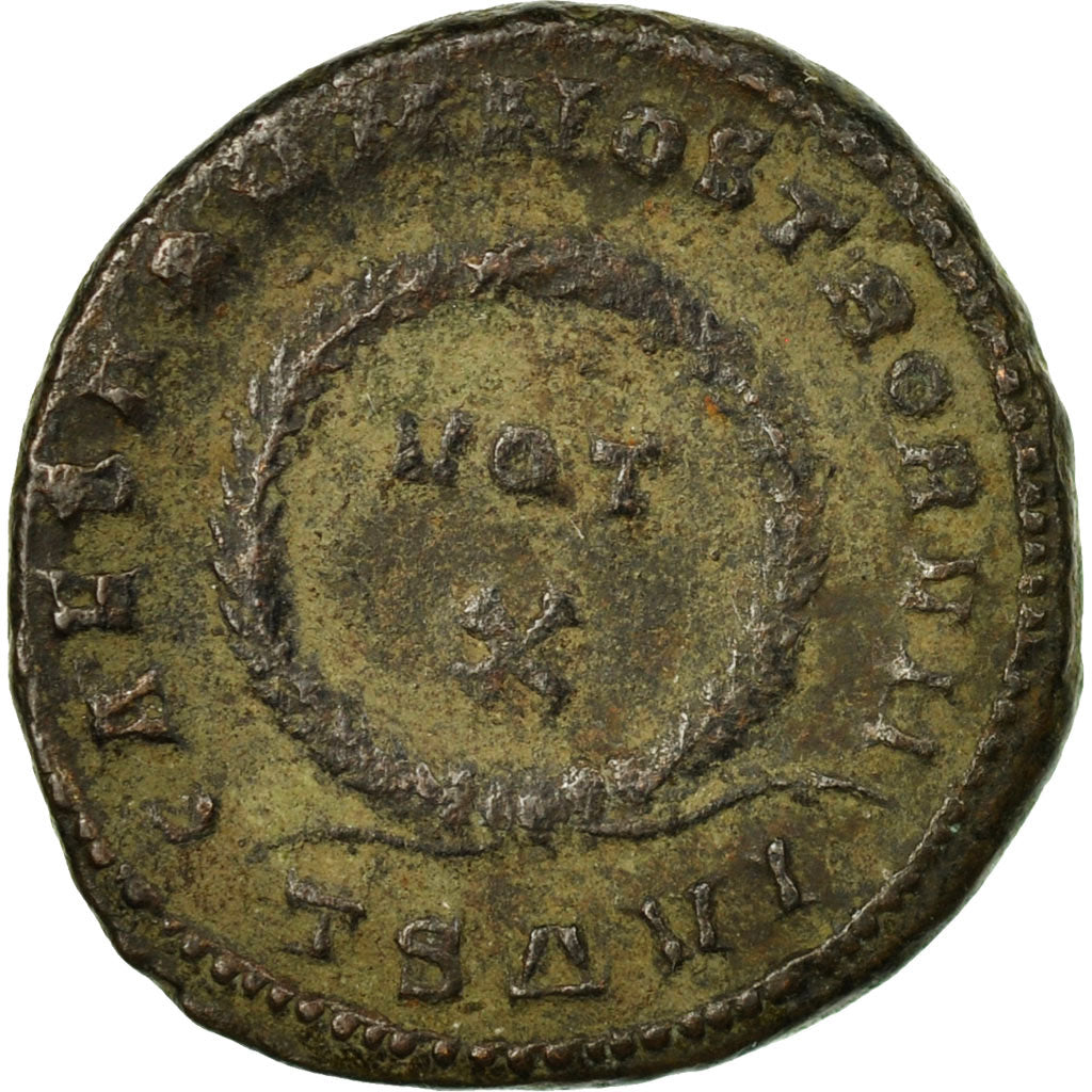 Moneta, Crispus, Follis, 324, Thessalonica, MB, Bronzo, RIC:125