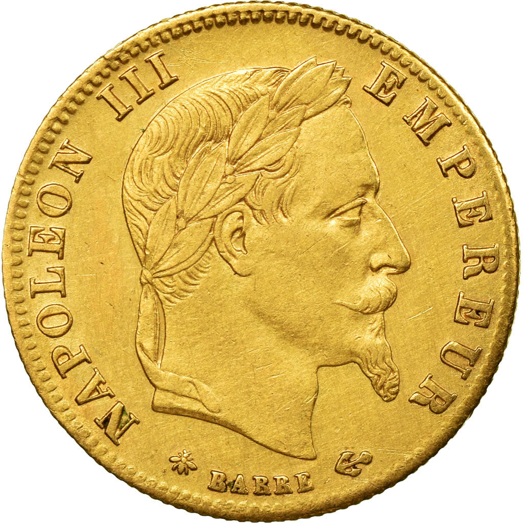 Coin, France, Napoleon III, 5 Francs, 1866, Paris, EF(40-45), Gold, Gadoury:1002