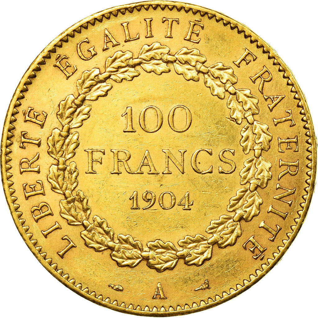 Coin, France, Génie, 100 Francs, 1904, Paris, AU(50-53), Gold, KM:832