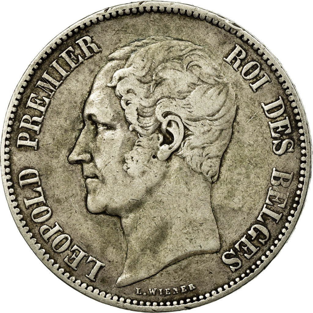 Coin, Belgium, Leopold I, 5 Francs, 5 Frank, 1849, EF(40-45), Silver, KM:17