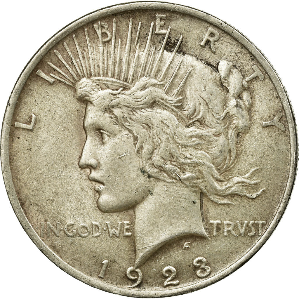 Coin, United States, Peace Dollar, Dollar, 1923, U.S. Mint, Philadelphia