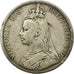 Coin, Great Britain, Victoria, Crown, 1892, London, VF(20-25), Silver, KM:765