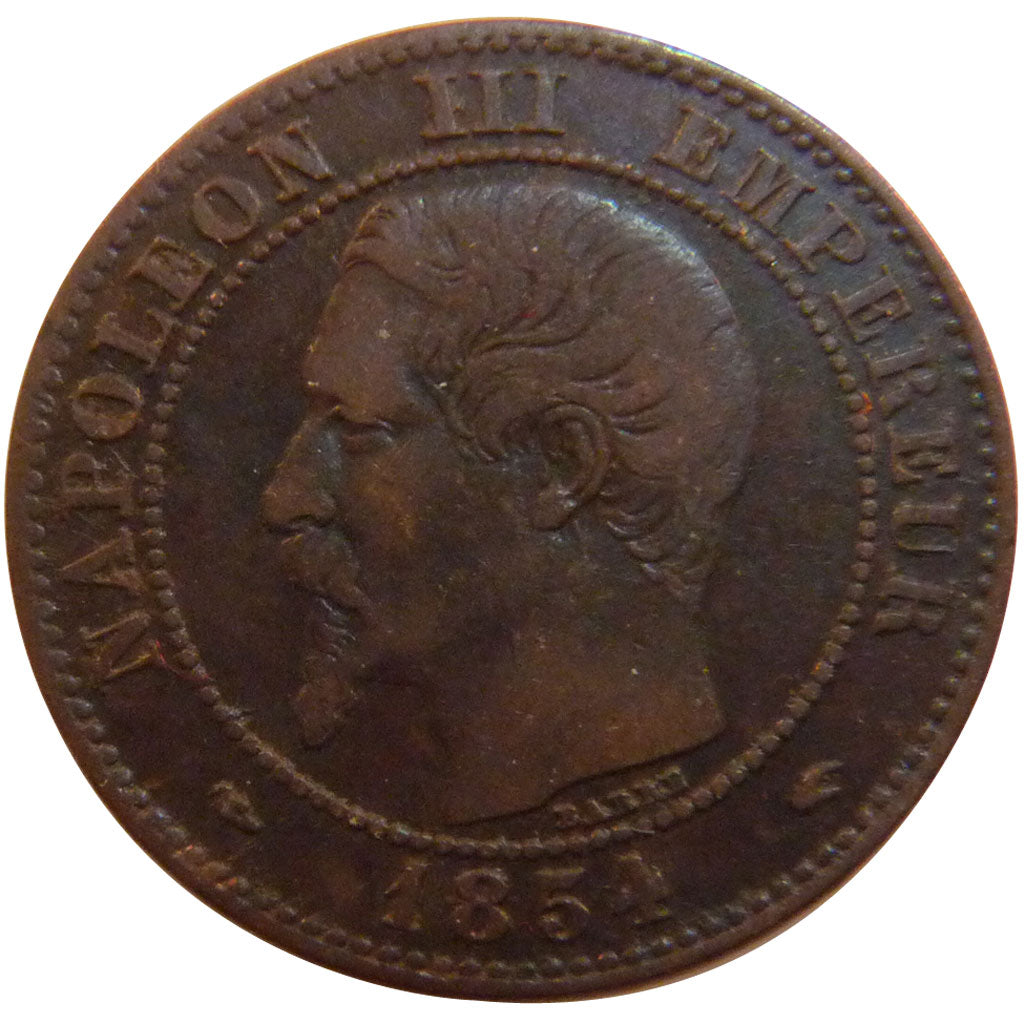 FRANCE, Napoléon III, 2 Centimes, 1854, Paris, EF(40-45), Bronze, Gadoury #103, 