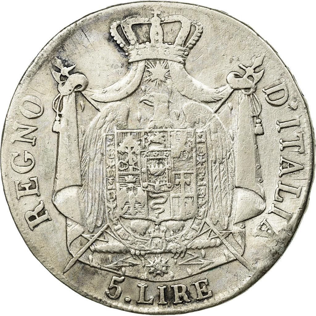Coin, ITALIAN STATES, KINGDOM OF NAPOLEON, Napoleon I, 5 Lire, 1809, Milan