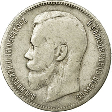 Moneta, Russia, Nicholas II, Rouble, 1897, St. Petersburg, MB, Argento, KM:59.3
