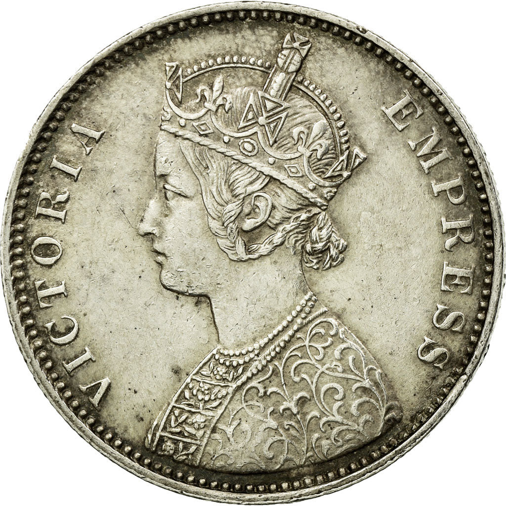 Moneta, INDIA - BRITANNICA, Victoria, Rupee, 1878, Bombay, SPL-, Argento, KM:492