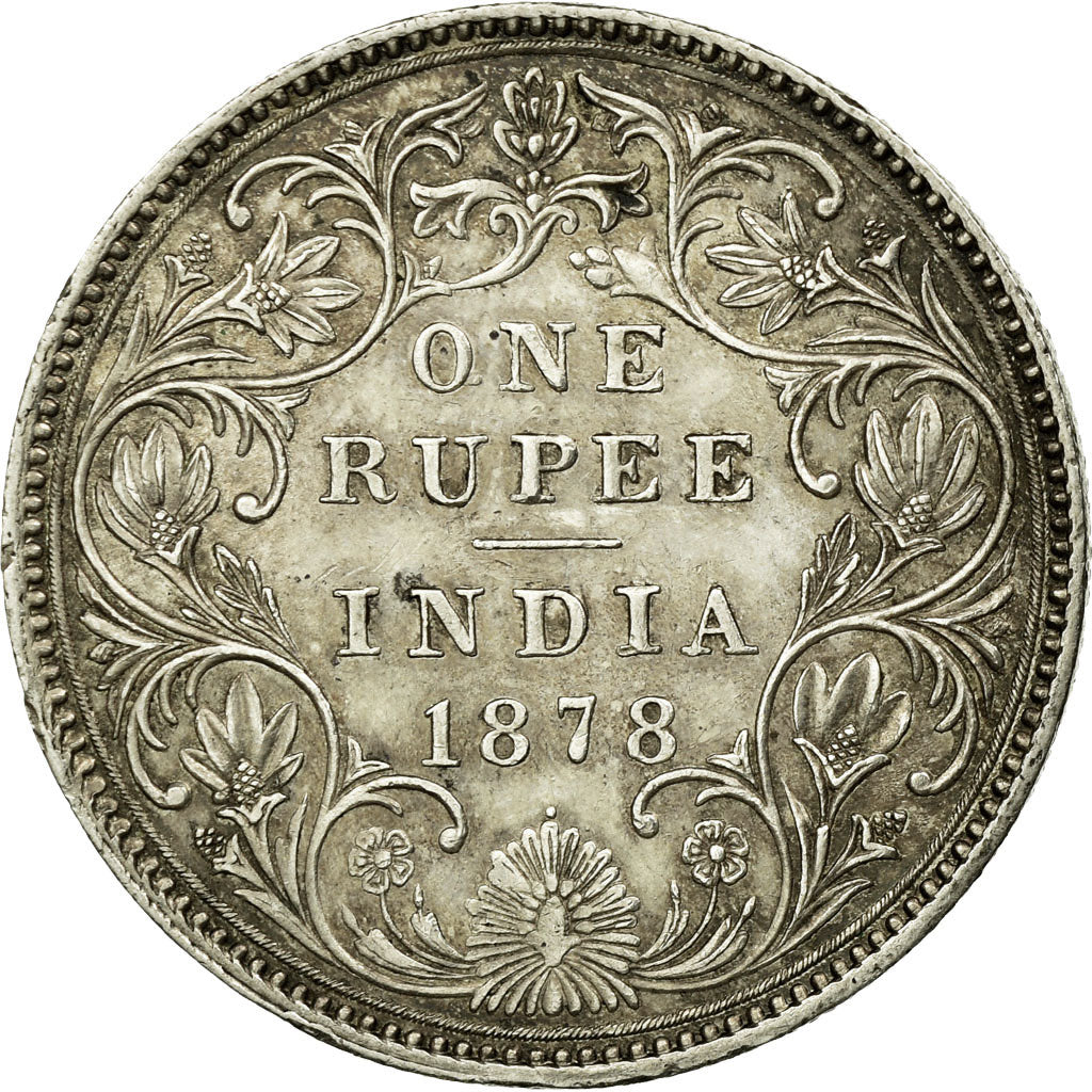 Moneta, INDIA - BRITANNICA, Victoria, Rupee, 1878, Bombay, SPL-, Argento, KM:492
