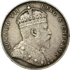 Coin, Straits Settlements, Edward VII, Dollar, 1907, EF(40-45), Silver, KM:26