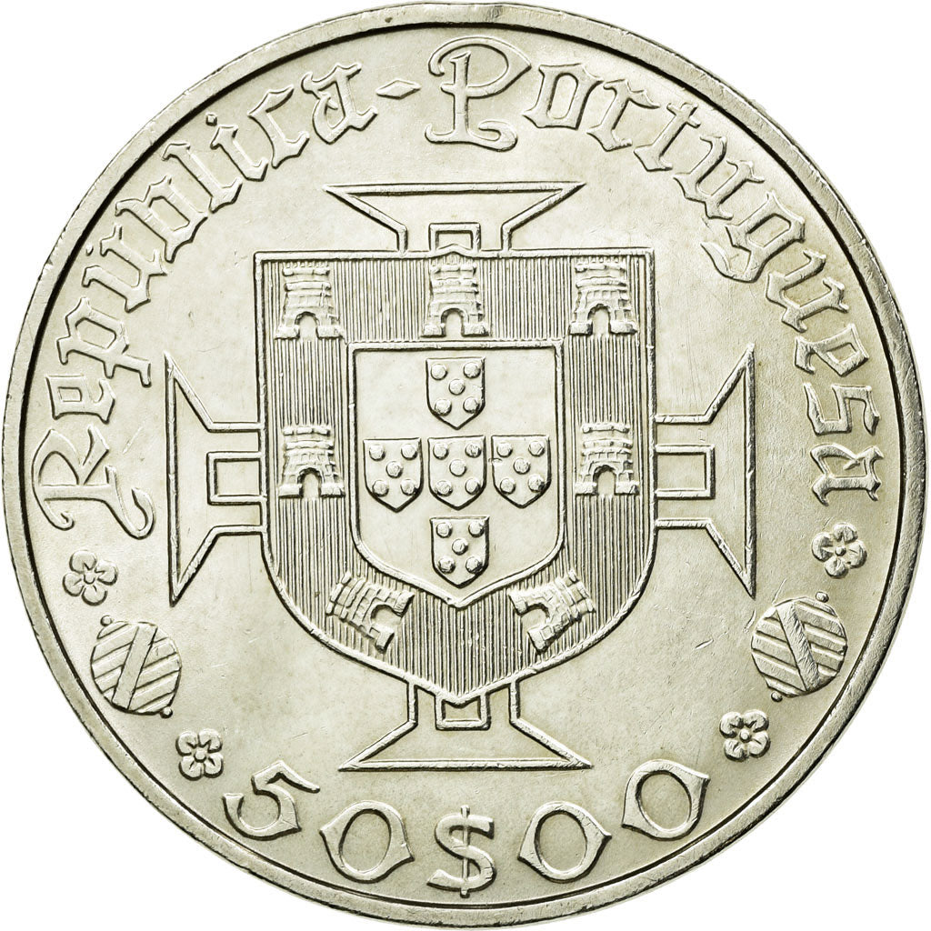 Coin, Portugal, 50 Escudos, 1969, MS(63), Silver, KM:598