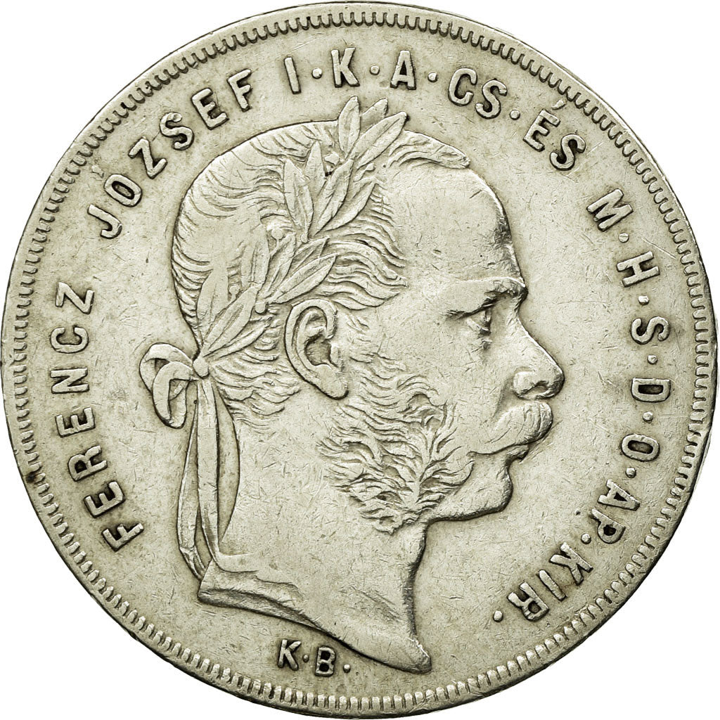 Coin, Hungary, Franz Joseph I, Forint, 1878, Kremnitz, EF(40-45), Silver