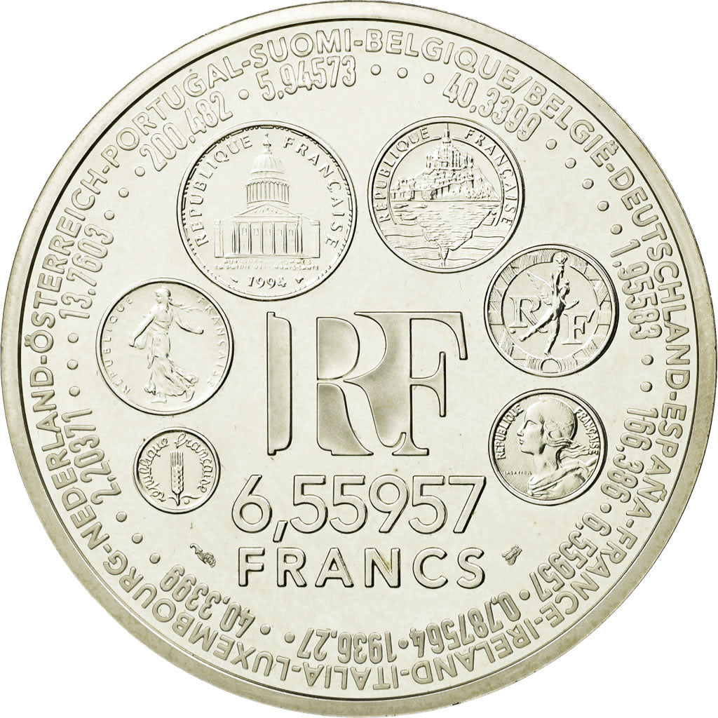 Coin, France, 6.55957 Francs, 1999, MS(65-70), Silver, KM:1255
