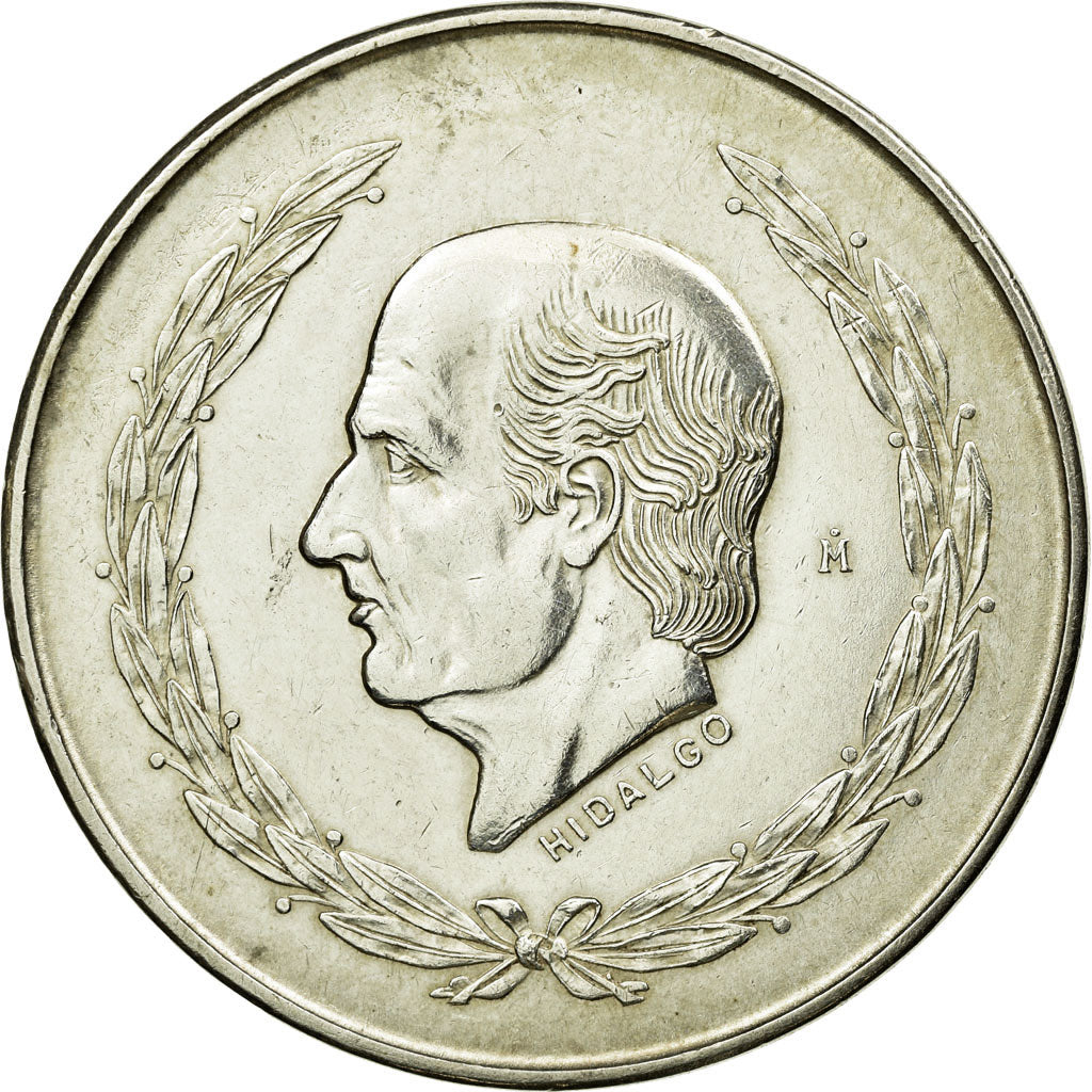 Coin, Mexico, 5 Pesos, 1952, Mexico City, AU(50-53), Silver, KM:467