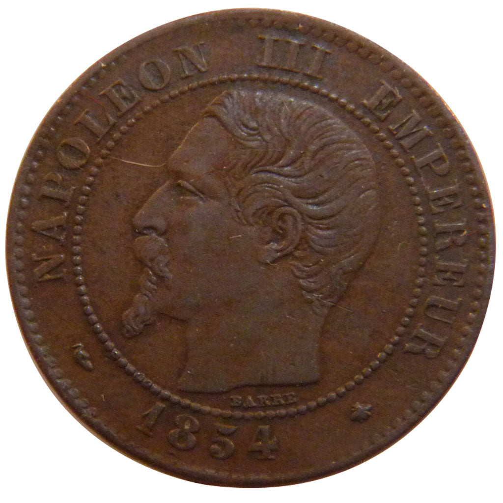 Second Empire, 2 Centimes Napoléon III Tête Nue