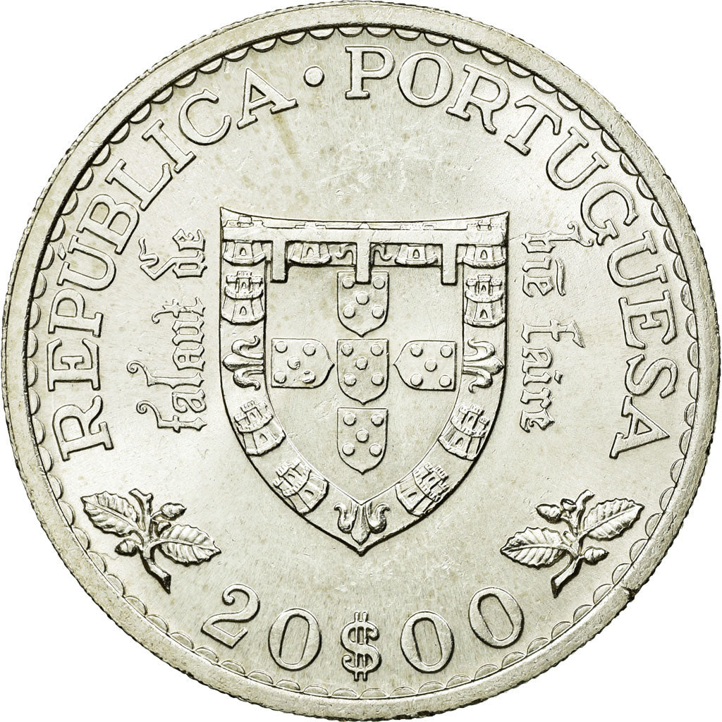 Coin, Portugal, 20 Escudos, 1960, MS(63), Silver, KM:589